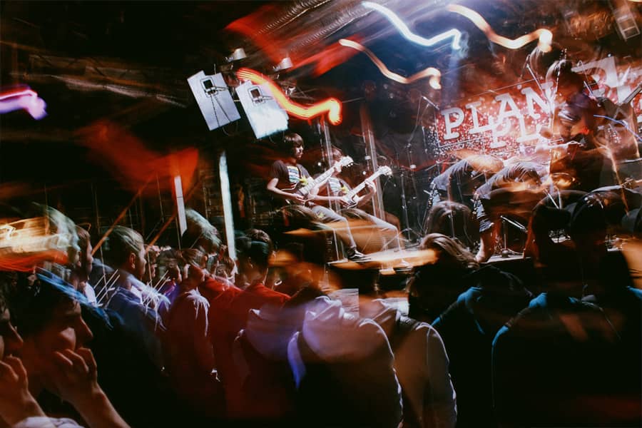 Local club gig with photoshooting